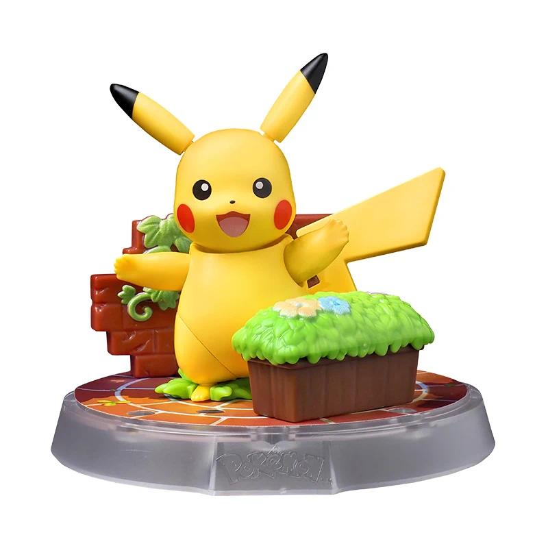 New Pokemon Pikachu Action Figure Eevee Sprigatito DIY Assembly Toys Charmander Psyduck Charmander Kawaii Puzzle Toys Kids Gifts Building Blocks