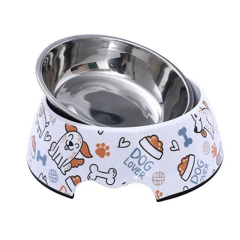 HOOPET Stainless Steel Pet Bowl Cat Feeder Drinker Supplies Kitten Puppy Food Feeding Water Drinking Bowls Pet Accessories J251113