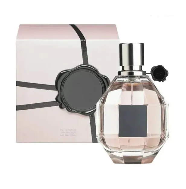 Designer Women Perfume 100Ml Flowerbomb Cologne Eau De Good Smell Long Lasting Fragrance For Girl High Quality Parfum Spray
