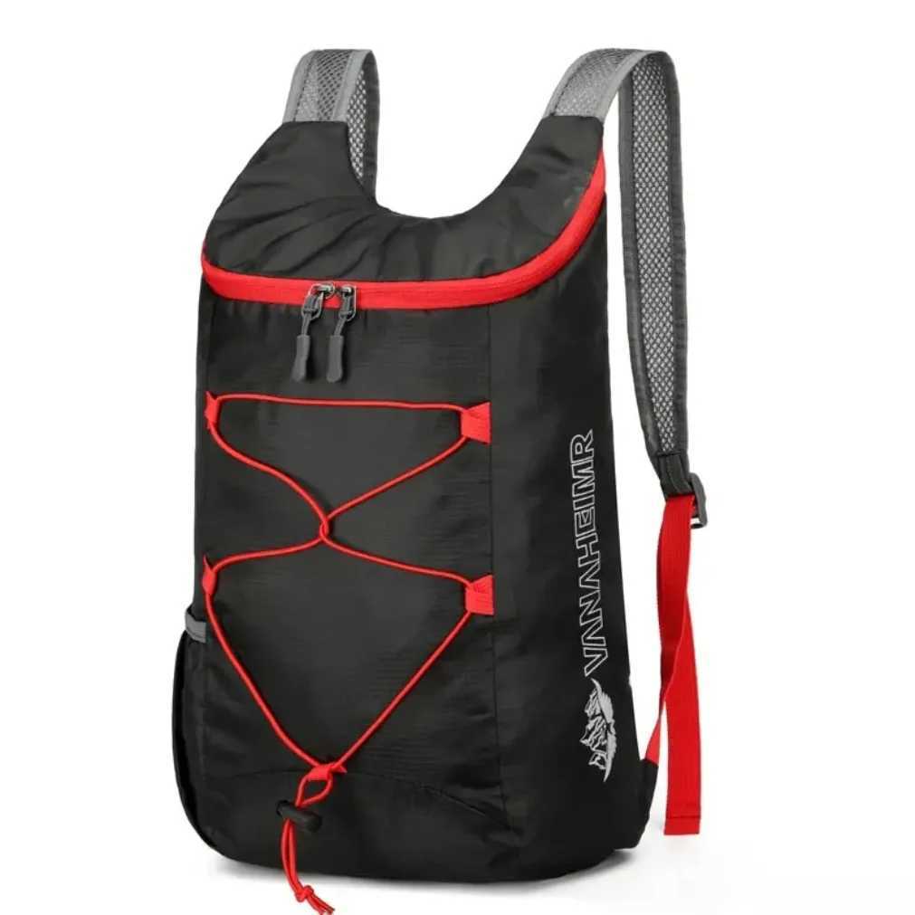 Multifunctional Outdoor Folding Backpack High Density Lightweight Waterproof Nylon Fabric Sports Bag for Camping Hiking Travel H251029