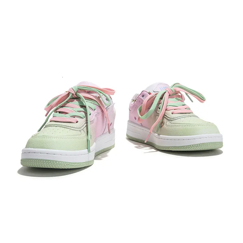 Jifffly 2025 Women's Skateboard Shoes - Thick-soled Versatile Sports Shoes for Students Wear-resistant Comfortable