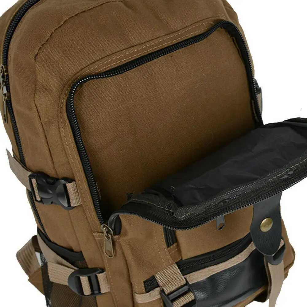 Men Women Vintage Canvas Backpack Rucksack Travel Sport Schoolbag Laptop Outdoor Camping Hiking Bag H251029