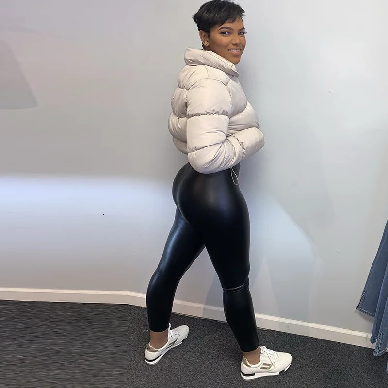 CUTENOVA Autumn Winter Solid Down Coat Puffer Jacket and Coats for Women Bubble Outerwear Cropped Outwear Oversized Clothing 251023