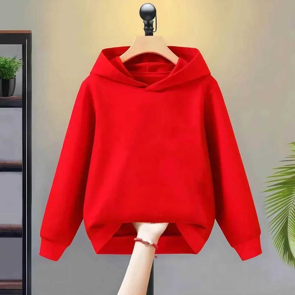 Childrens Hoodie Red pink White black Sweatshirt Boys Clothing Girls Coat Casual Kids Toddler 312 Year tops ClothesT251030
