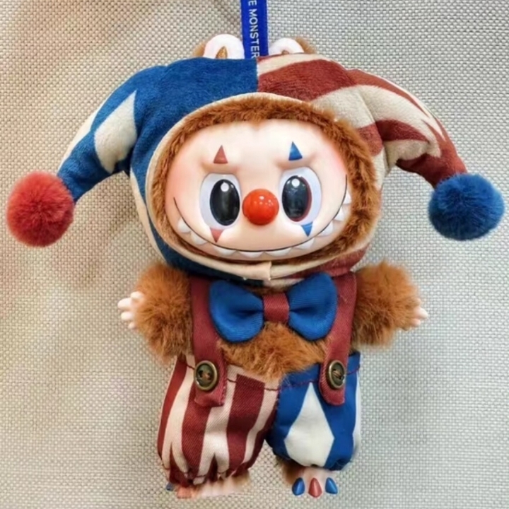 New Arrival PPMT Halloween Why so Serious Series Juggling Clown Mini LABUBU Vinyl Plush Pendant Blind Box Toys