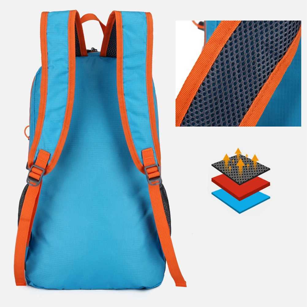 HighCapacity Day Pack Foldable Backpack Folding Mountaineering Bag Ultralight Outdoor Cycling Rucksack Travel Hiking Knapsack H251029