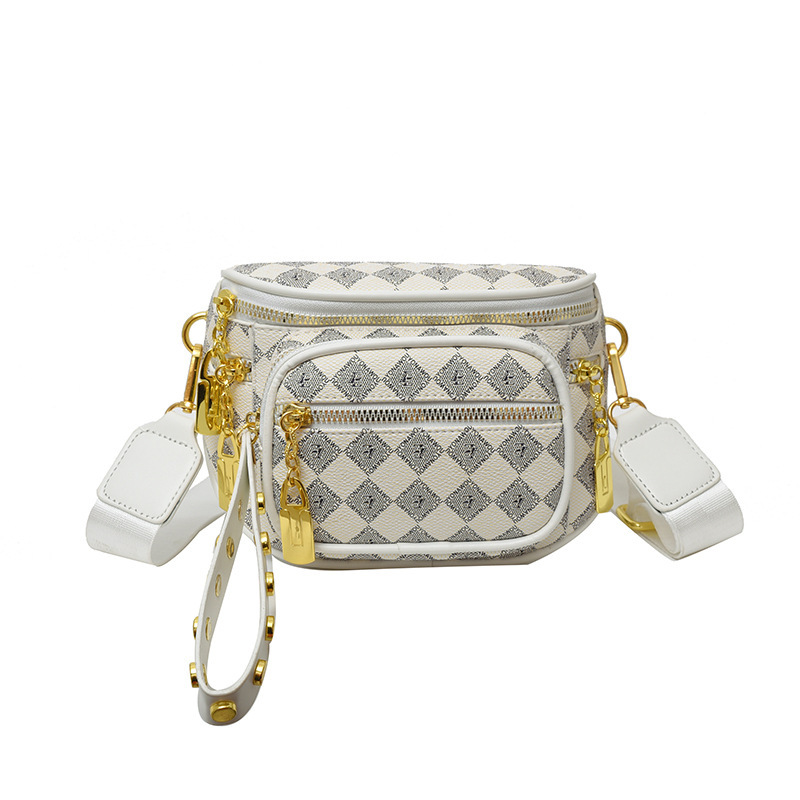 Women'S New Classic Print Crossbody Bag, Breast Bag, Casual Waist Bag, Fashionable Crossbody Bag 2025