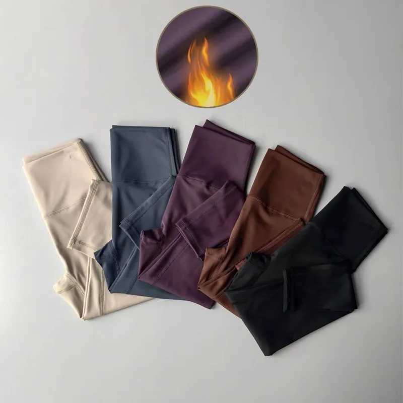 Velvet Yoga Pants for Women High Waist Autumn Winter Warm Slimming Running Leggings Sports Fitness Gym Trousers J251030