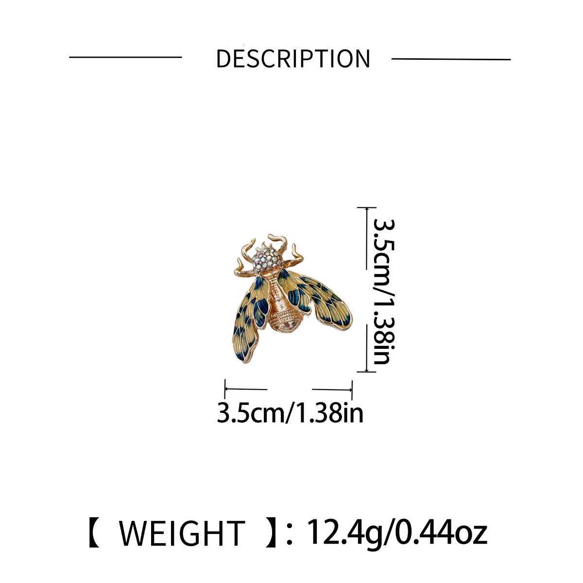 Famous Brand Design Insect Series Brooch Women Delicate Little Bee Brooches Crystal Rhinestone Pin Brooch Jewelry Gifts Y251029