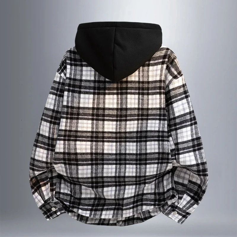 Mens Fashion Handsome Trendy Versatile Woolen North Fashe Outdoor Spring and Autumn Vacation Two High Quality Hooded Jackets 251029