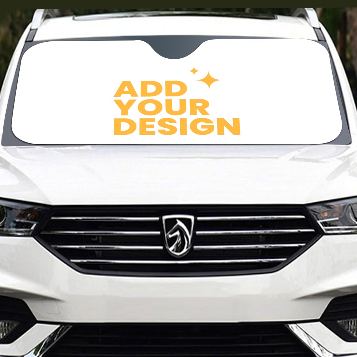 137cm Windshield Sun Shade, Custom Car Sunshade with UV Protection, Foldable Heat Shield for Dashboard and Interior Protection