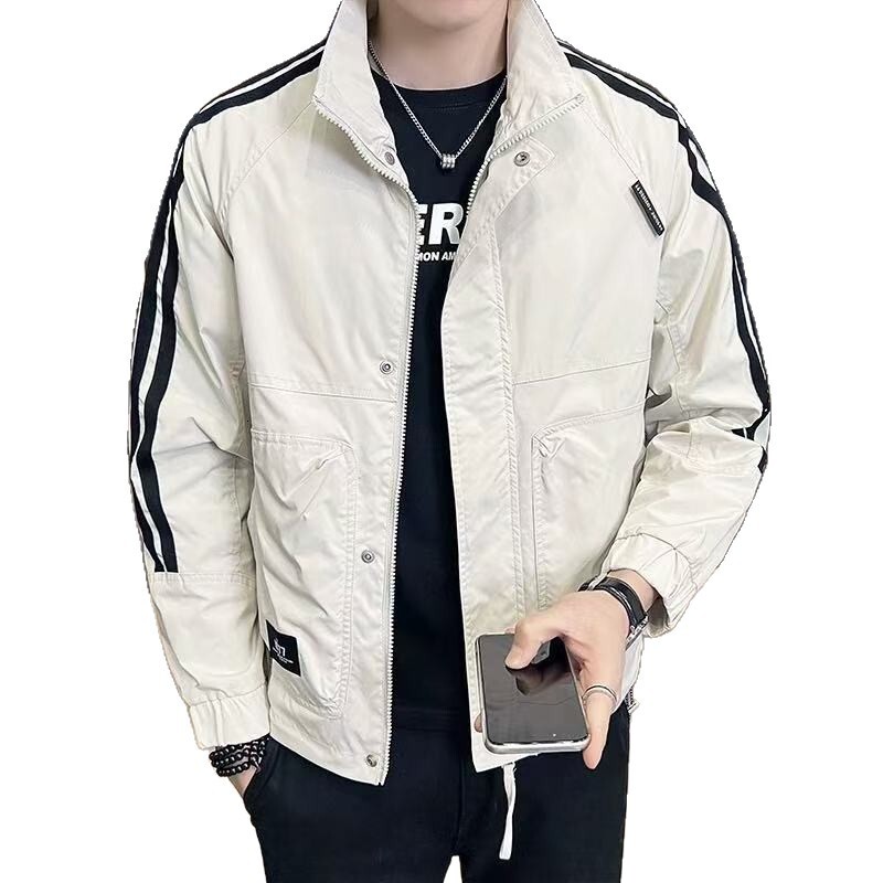 2025 Spring Designer Coat And Autumn Men's Jacket Trendy Versatile Men's Fashion New Striped Top Fashionable Jacket For Men