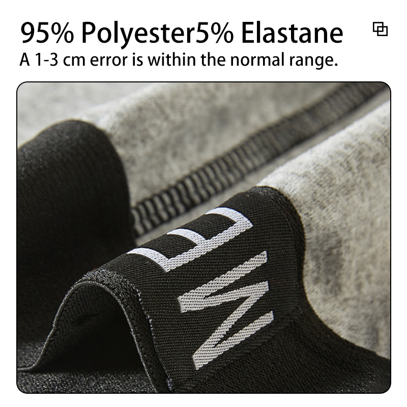 Men's Underwear-Men's Cotton Boxer Briefs - Breathable Moisture-Wicking Athletic Underwear, Comfortable Skin-Friendly Daily-D004