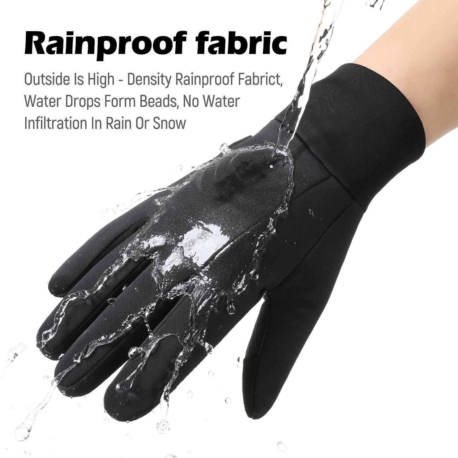 Mountain running gloves Mens Winter Touchscreen Gloves Warm Anti Slip Windproof Rainproof Riding Sports Gloves J251029