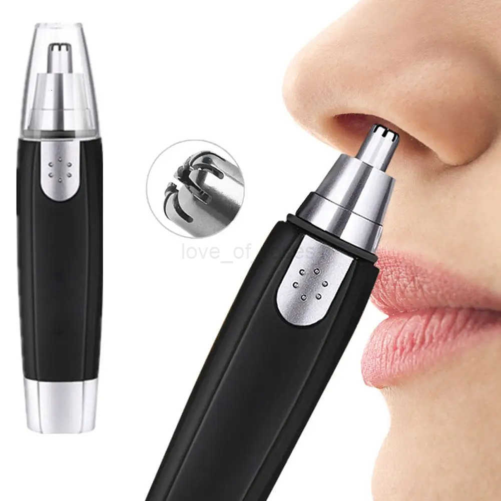 Electric Nose Ear Hair Trimmer Automatic Nopain Nose Hair Cutter Eyebrow Trimmer Tool Rechargeable Nose Ear Face Hair Scissors Z251030