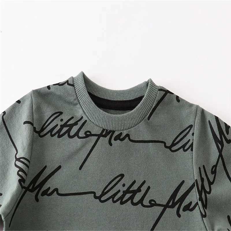 Jumping Meters Autumn Spring Kids Sweatshirts With Letters Print Boys Girls Cotton Clothes Hot Selling Toddler Shirts TopsT251030