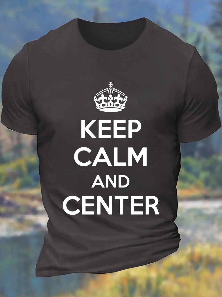 European & American Oversized Letter Print Round Neck Casual Cotton T-Shirt - TT7464