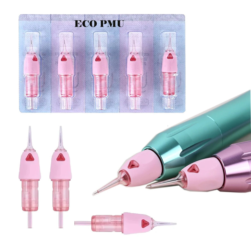 Arrival ECO PMU Pink Membrane Tattoo Needle Cartridges 20pcs 251027