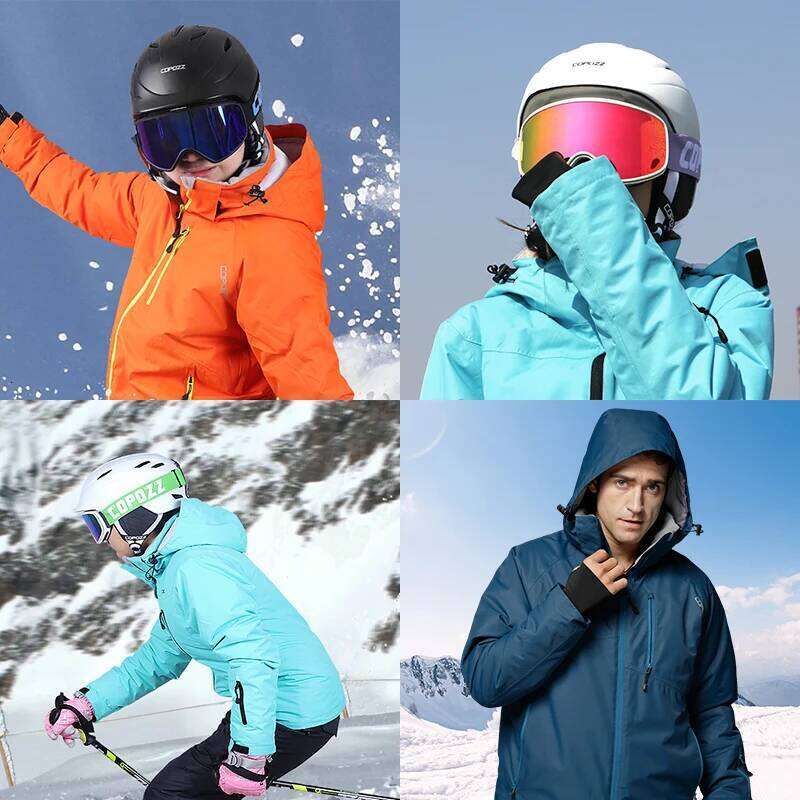 Winter For Men And Women Outdoor Mountain Hiking Or Camping Warm Hooded Ski Jacket Windproof Waterproof Snowboard Suit