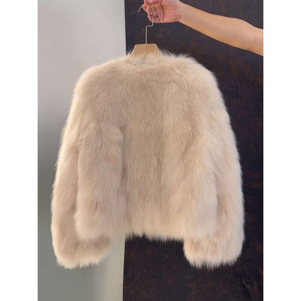 New High End Grass Faux Fox Coat Women Chic And Stylish Outerwear Elegant Fur Jackets Winter Coats For Women High Quality