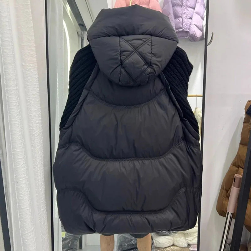 2025 Hooded Down Cotton Woman Waistcoat Top Autumn Winter Puffer Vest Ladies Jacket Large Size 5XL Cotton Padded Sleeveless 251029