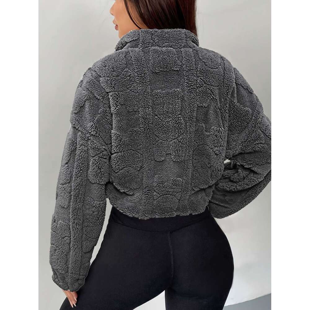 SPECHIR Sweatshirt SPECHIR Women S Soft Fleece Lined High Neck Zip Up Sweatshirt Elegant Pullover With Full Zip Closure Hine Washable Solid Color Cozy