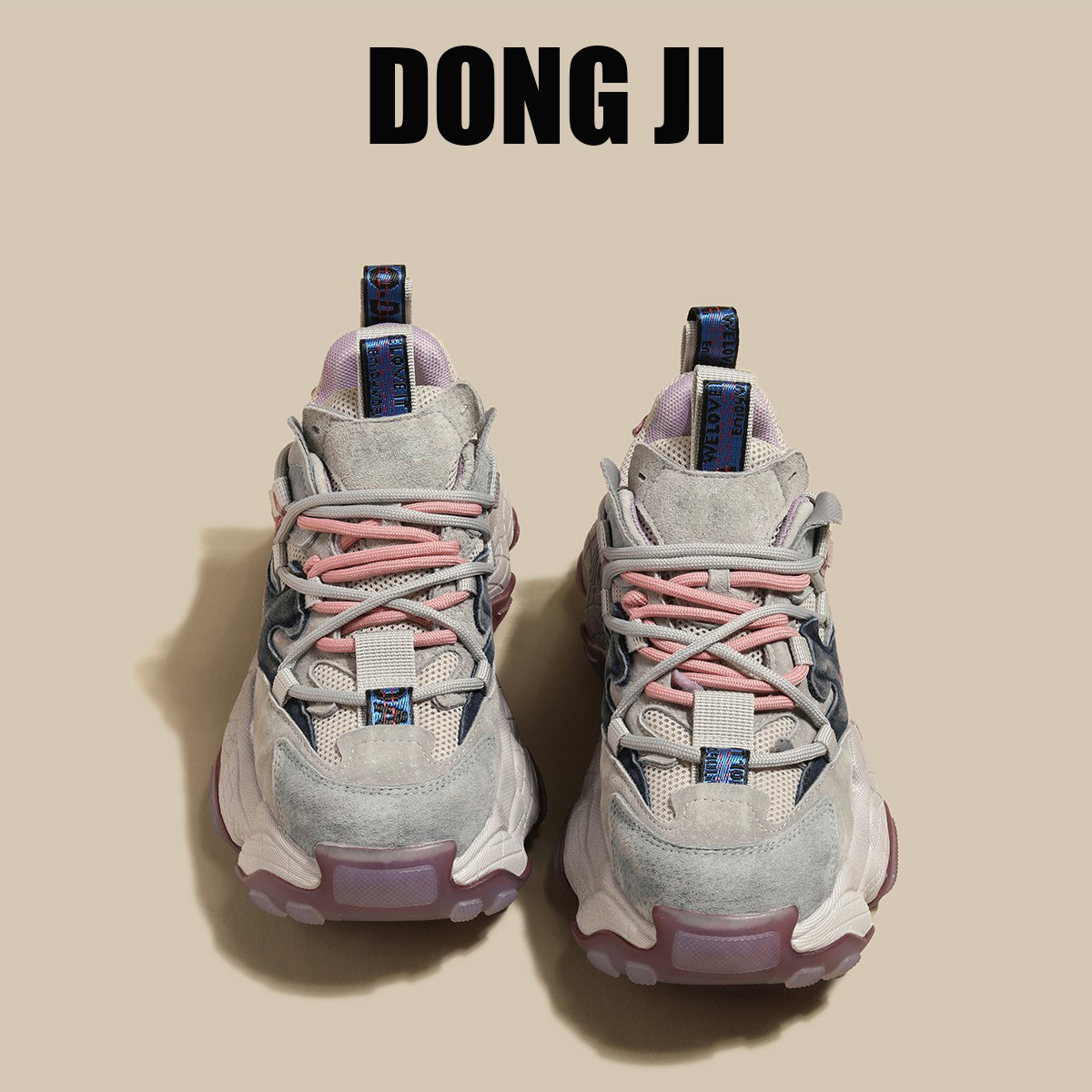 Leather heightening daddy shoes women's spring new versatile shoes women's casual platform sneakers comfortable trendy2025