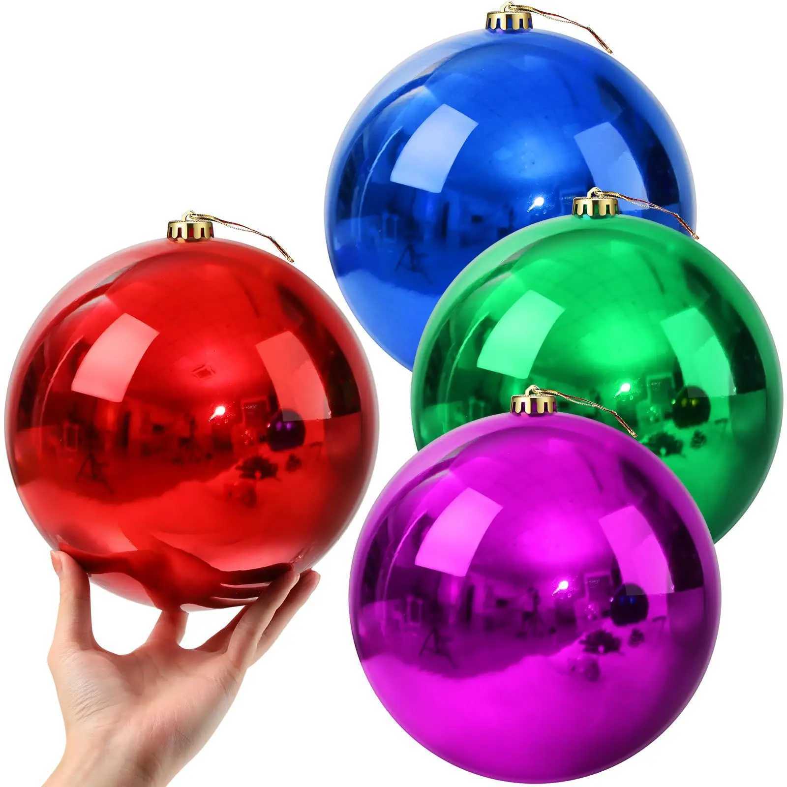 3pcsChristmas decorations Ball 15cm Decorative Ornaments Ideal For Shopping Malls And Hotels Christmas Colorful Ball Decorations C251030