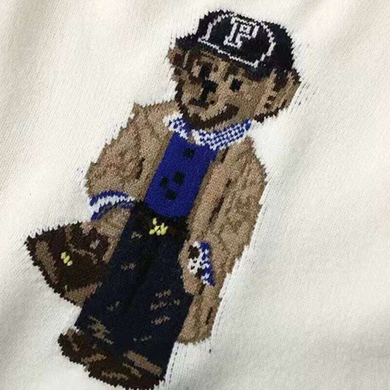 New Autumn Winter Pullover Sweater Women Cashmere Knitwear Tops Bear Print Warm Pullovers Korean Fashion Chic Woman Clothes