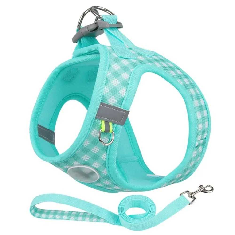 Comfortable Dog Harness Leash Breathable with Metal Buckle Pet Chest Vest Reflective Antibreakaway Cat Chest Strap J251129
