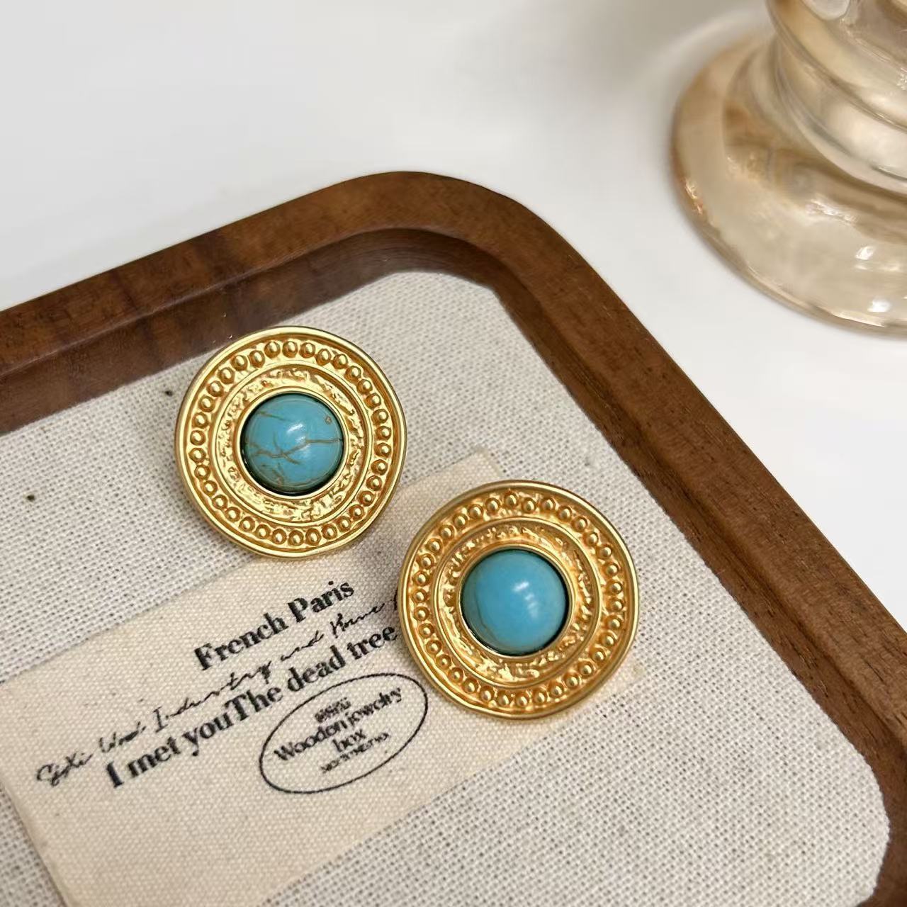 Designer earrings Luxury earrings Round textured zircon mother of pearl earrings for women free shipping birthday gift to girls gold earrings