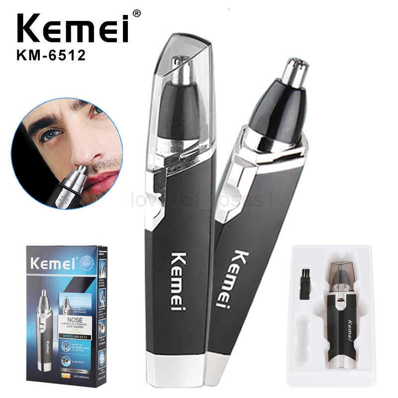 Kemei professional nose hair trimmer beard trimer mens eyebrow nose trimmer for nose and ear cleaner hair removal machine Z251030