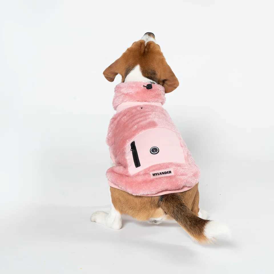 Fleece Dog Coat Vest with Pocket Turtleneck Puppy Outfit Costume Large doggie sweatshirt Pet Clothes for small dogs Chihuahua C251030