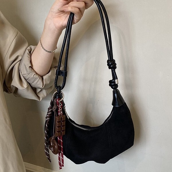 New retro style high-end leather bag, lightweight luxury fashion crossbody bag, handheld design shoulder bag, trendy designer bag