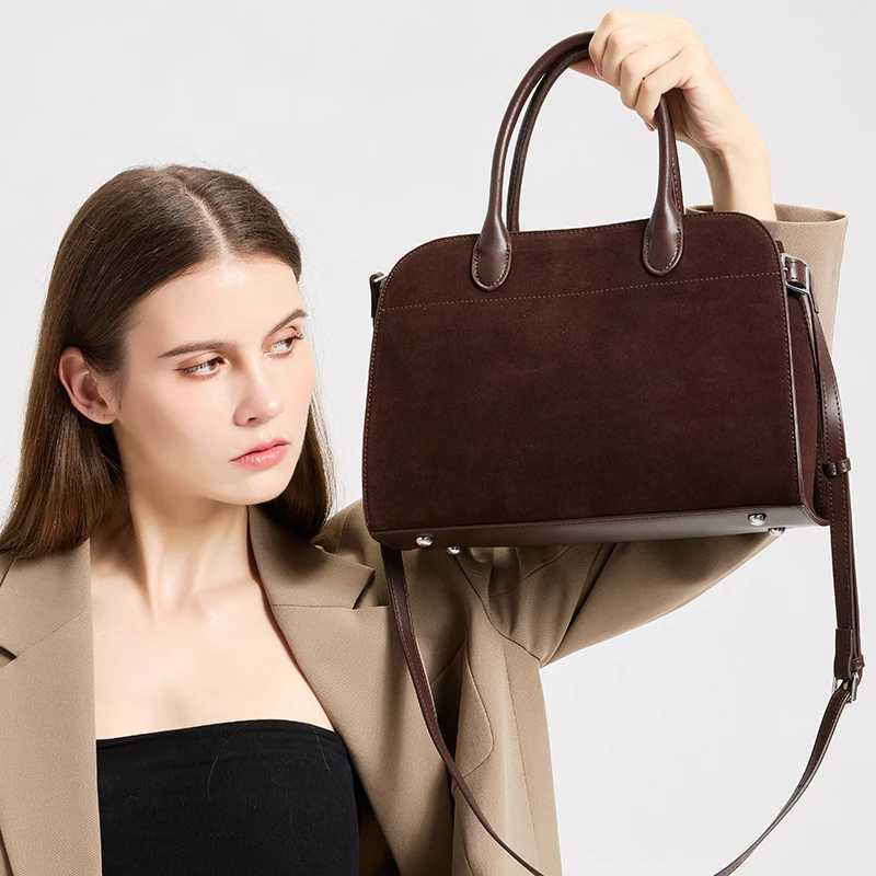 Designer bag 2025 NEW Autumn winter wens Natural Suede leather Crossbody Bag luxury designer Genuine Leather cmuting Shoder bag Y251029