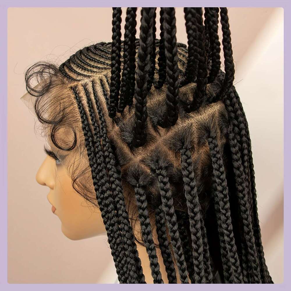 Braids Synthetic Beginners Friendly Heat Resistant Lace Wig For Women