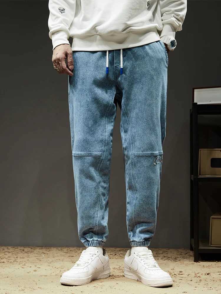 2025 Autumn New Baggy Jeans Men Streetwear Denim Jogger Pants Men Loose Fit Stretch Cargo Jeans Trousers J251030