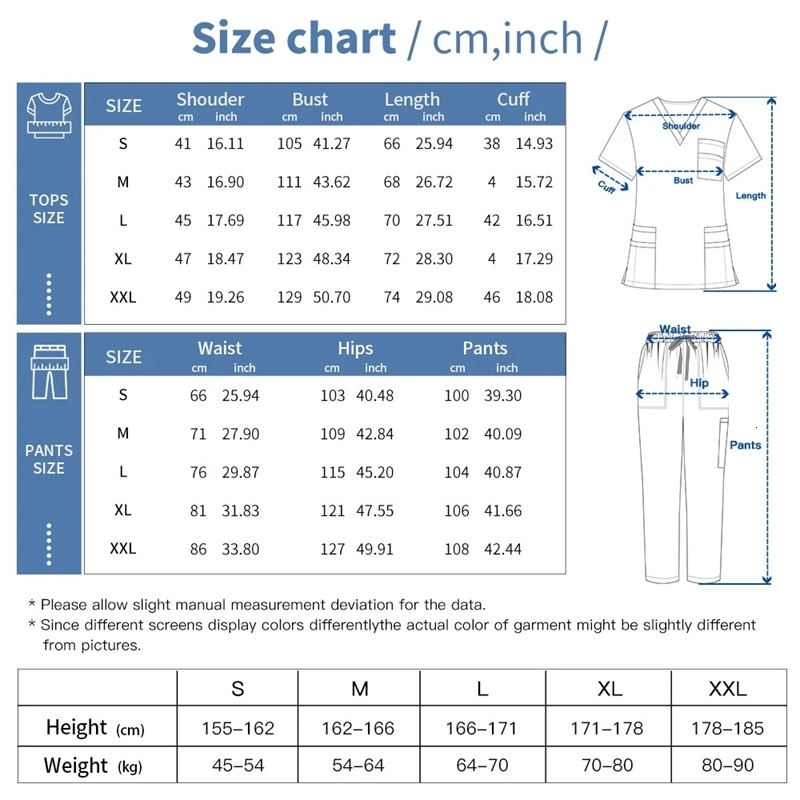 Anti Wrinkle Washable Soft Hospital Uniform Pet Vet Nurse Scrub Set Women Scrubs Sets Women Accessories 251029