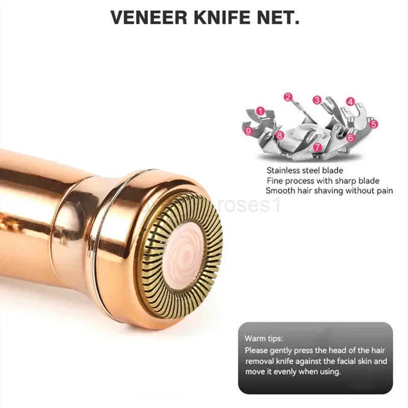 4 In 1 Facial Electric Shaver For Women Eyebrow Trimmer Body Epilator Rechargeable Painless Eyebrow Nose Bikini Hair Epilator Z251030