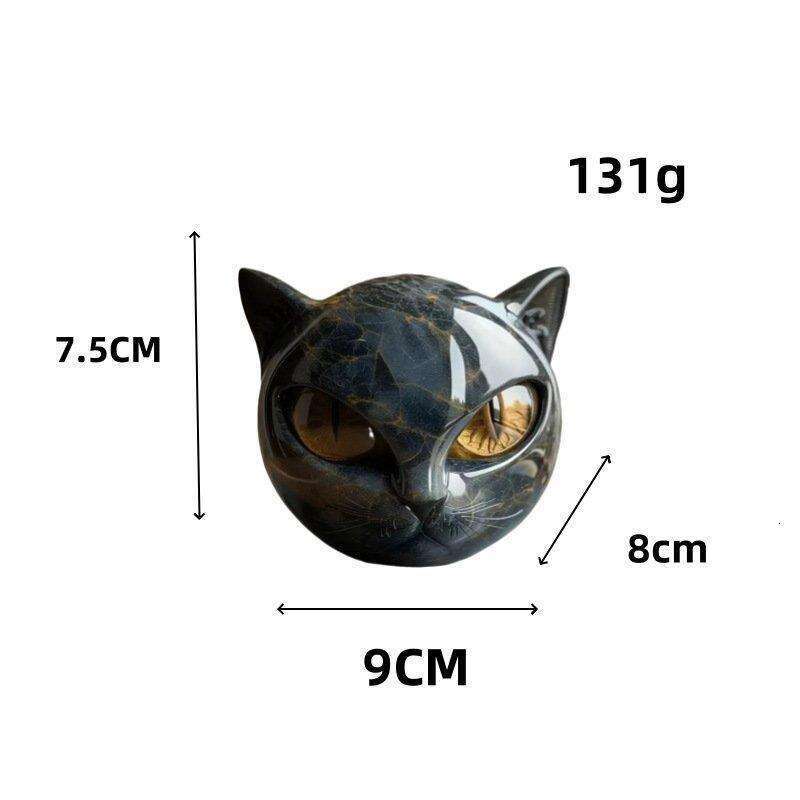 Designer Luxury Black Cat Resin Sculpture Ornament Decoration Craft for Halloween