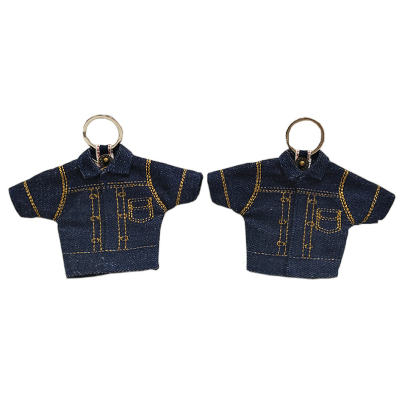 Brand Derivative Merchandise Trendy Clothing Keychain Mini Workwear Denim Baseball Cap Handmade Pendant