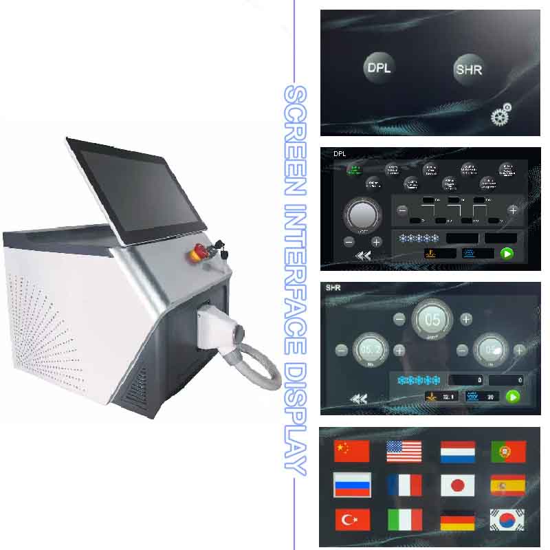 DPL elight hair removal opt beauty machine portable ipl breast lifting e light pigmentation treatment spa device 2 in 1