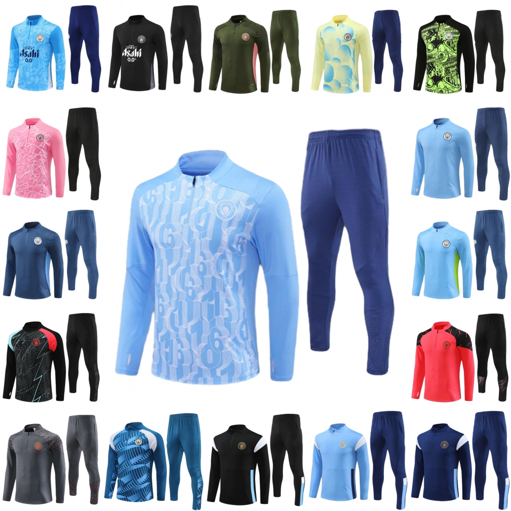 25 26 man City tracksuits soccer tracksuits Football Training Suit MEN Kids kit 24 25 26 Haaland MARMOUSH DOKU FODEN GREALISH RUBEN Sportswear Survatment Chandal