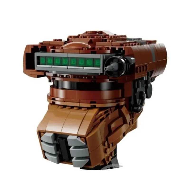 Space Battle Fighter Pilot Helmet Building Blocks Desk Decoration Bobas Leias Jangos Kylos Fetts Rens Bricks Gift Party Favors L251030SU5K