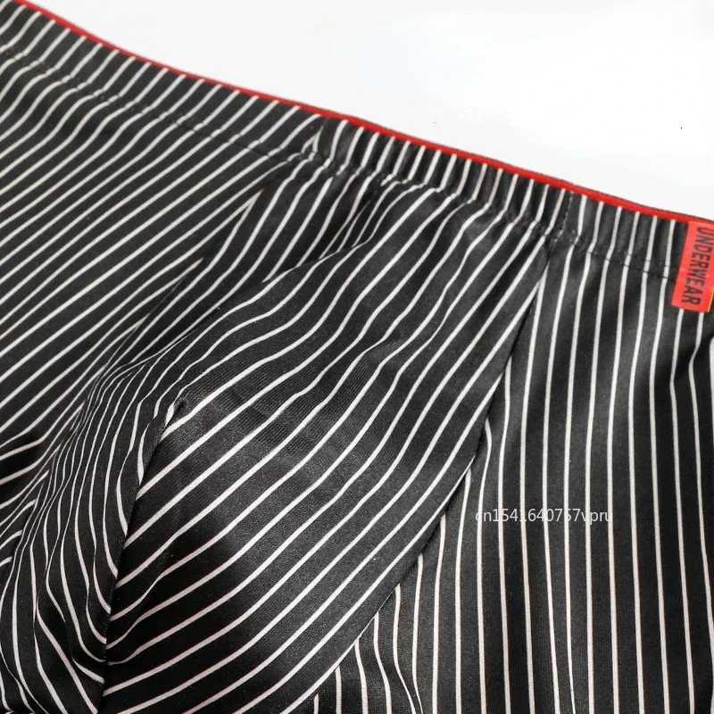 Stripe Boxers Briefs Men Underwear Knickers for Men Panties Underpants Shorts Fashion Lingerie Under Wear Sexy BoxerT251031