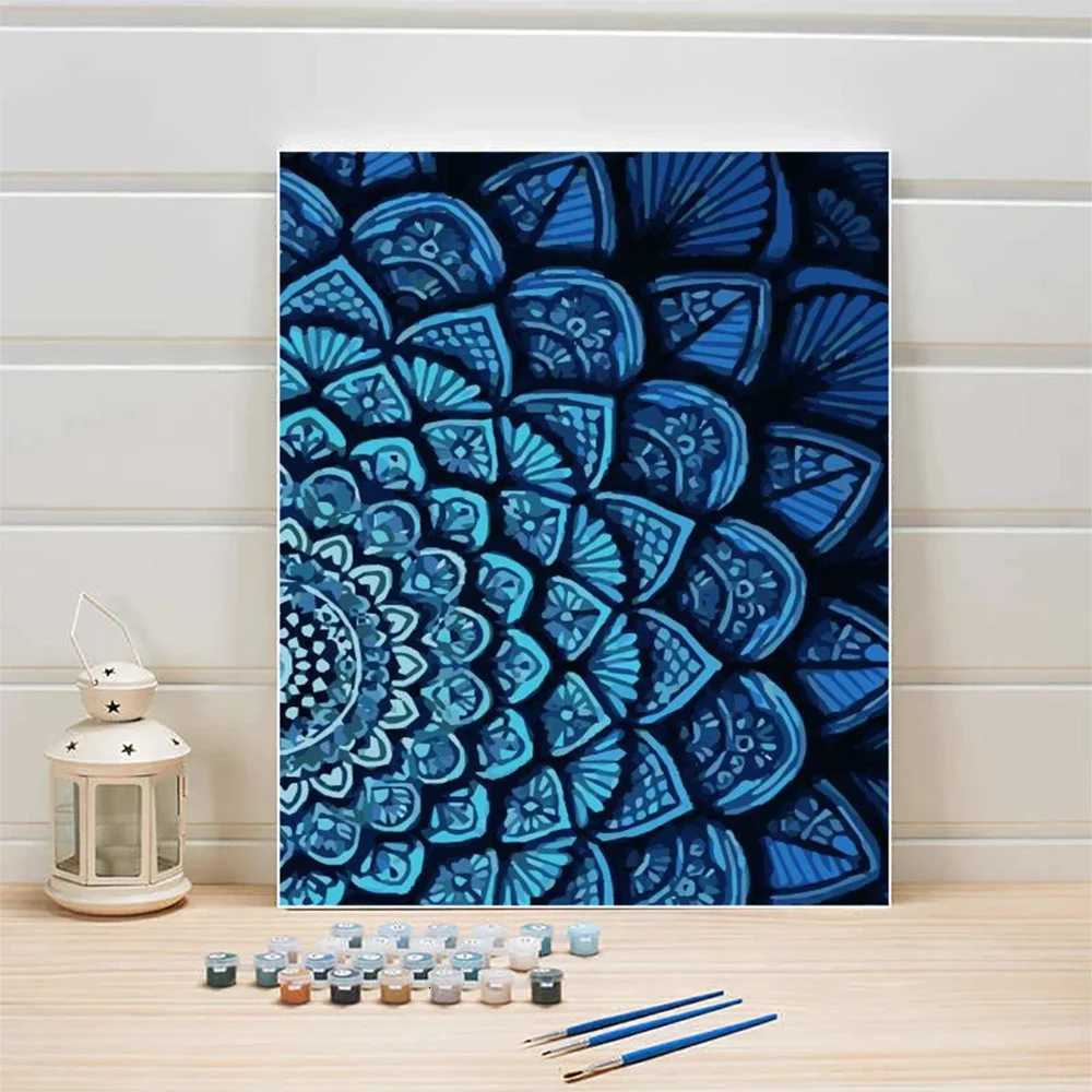 HUACAN Painting By Numbers Mandala Abstract Handpainted Art Craft Home Decor Draw On Canvas Flower Unique Gift Kit C251031