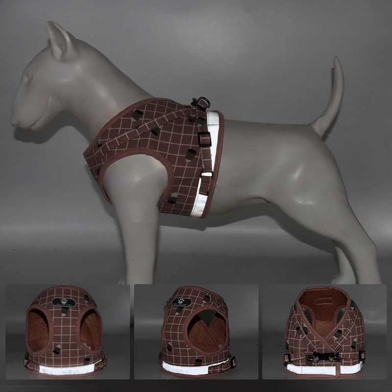 Puppy Harness Pet Chest Strap Set Reflective Dog Mesh Vest Breathable Dogs Cat Harness for Chihuahua French Bulldog Pet Supplies C251031