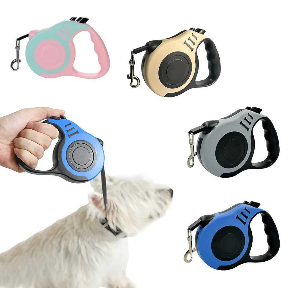 Automatic Retractable Dog Leash TangleFree Pet Leash for Cats with Secure Lock Reflective Strap C251031
