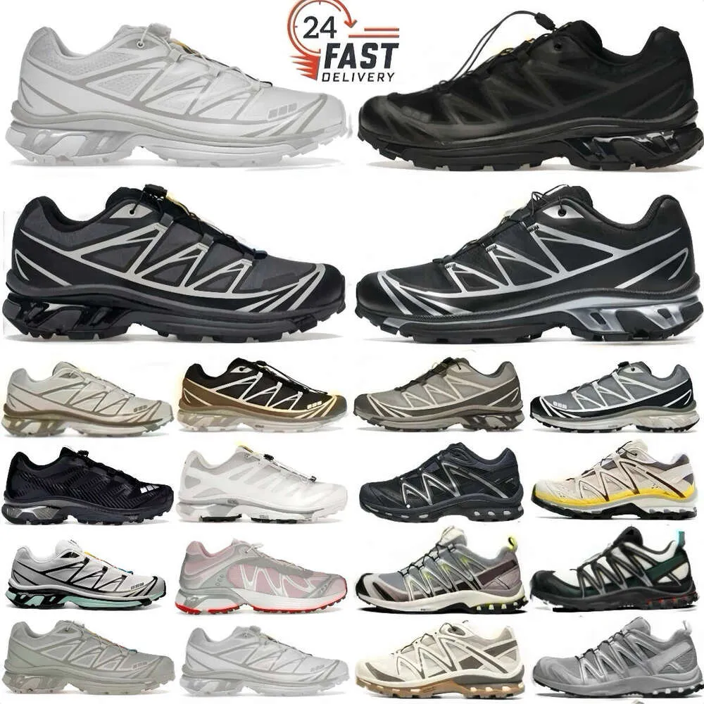 Xt6 Salomom Shoes XT-Q Quest Designer Shoes Trainers Black Silver Yellow White Vanilla Ice Retro Women Chaussure Running Sports Outdoor Non Slip Trail Hiking