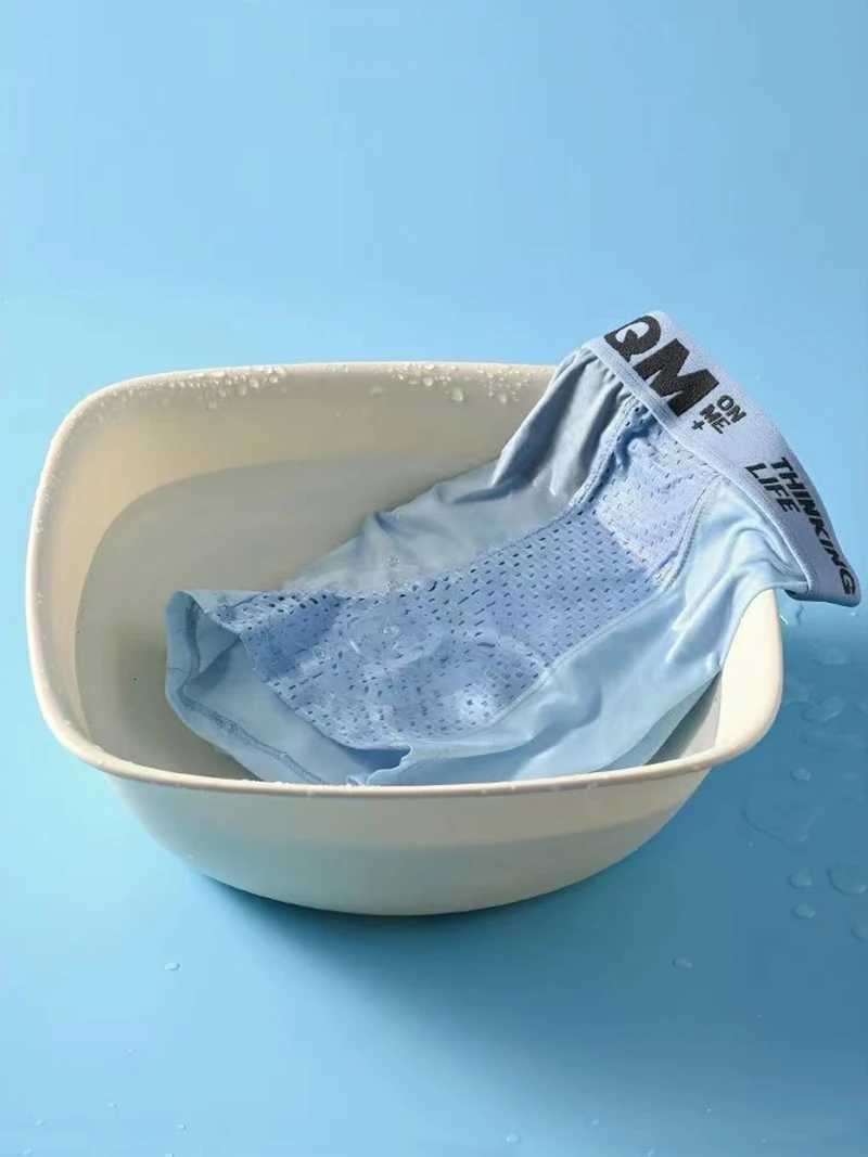 4pcs Mesh Ice Silk Boxer Shorts Mens Underwear FASQM Underpants Breathable Sexy Slim Panties Bamboo Lingerie Plus Size L6XLT251031